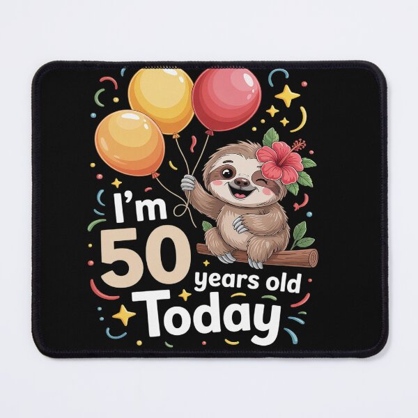 Item preview, 50th Birthday Sloth Lazy Boys Party 50 Year Old designed and sold by RonnasJackson.