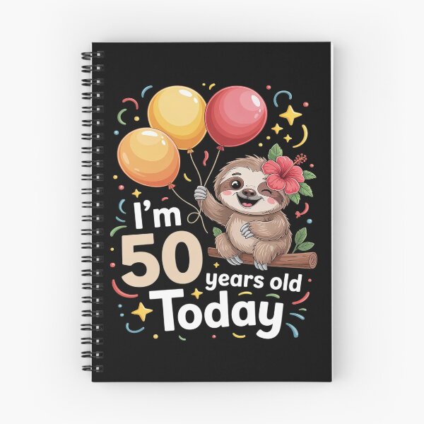 Item preview, 50th Birthday Sloth Lazy Boys Party 50 Year Old designed and sold by RonnasJackson.