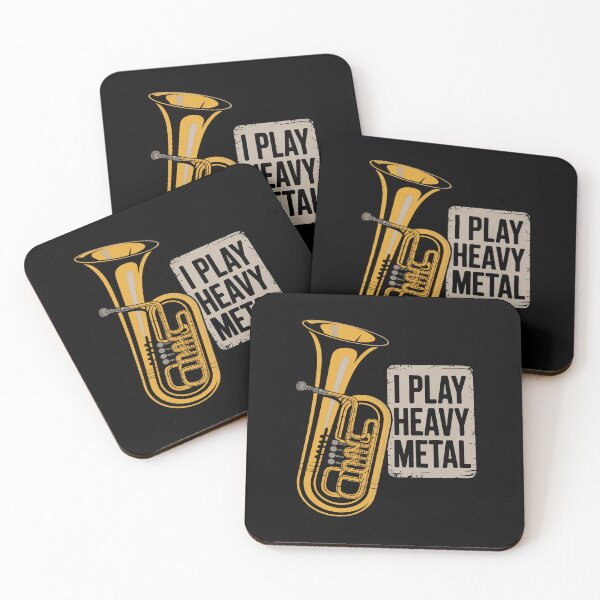 Item preview, Tuba I Play Heavy Metal Band Distressed Musician Geek designed and sold by duolastgend.