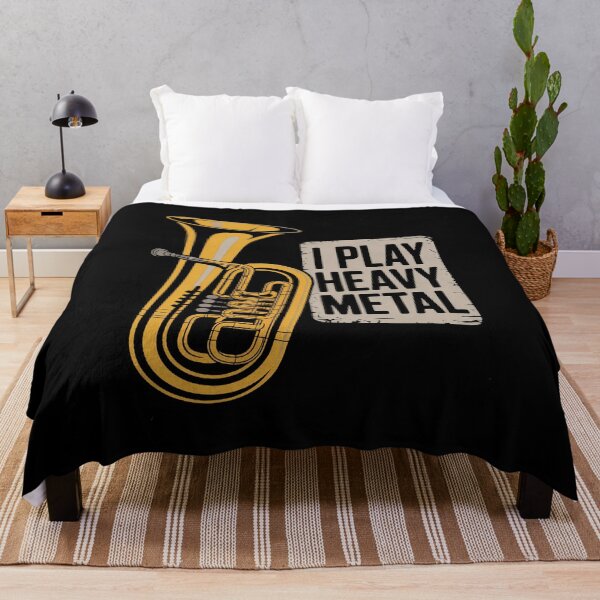 Item preview, Tuba I Play Heavy Metal Band Distressed Musician Geek designed and sold by duolastgend.