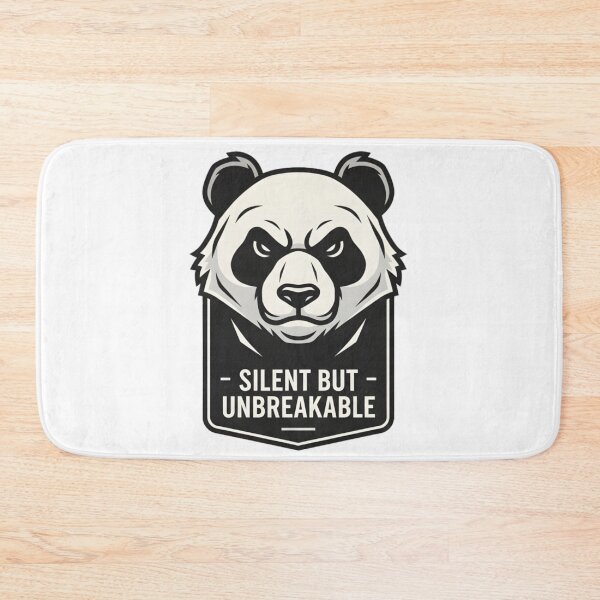 Item preview, Silent but Unbreakable Panda – Strength and Resilience Emblem designed and sold by aaljone007.