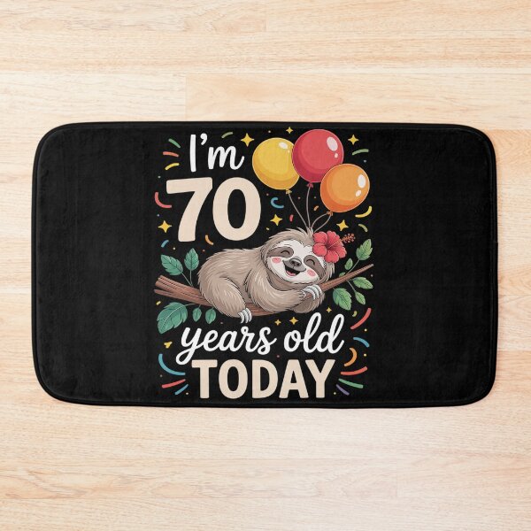 Item preview, 70th Birthday Sloth Lazy Boys Party 70 Year Old designed and sold by RonnasJackson.