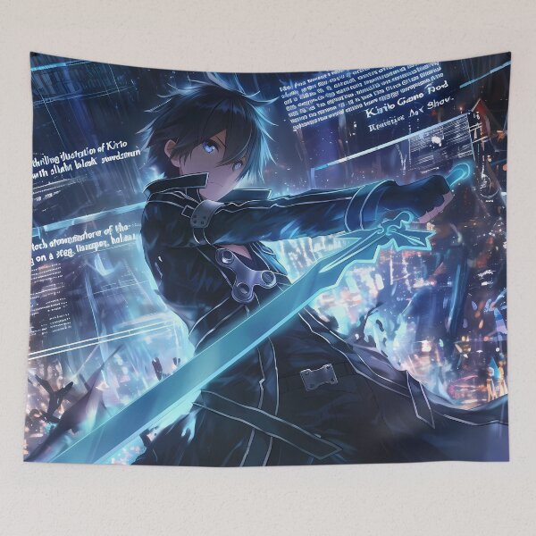 Item preview, Kirito Sword Art Online Cyber Blade Blue Glow Anime Energy Burst designed and sold by Raslbazola.