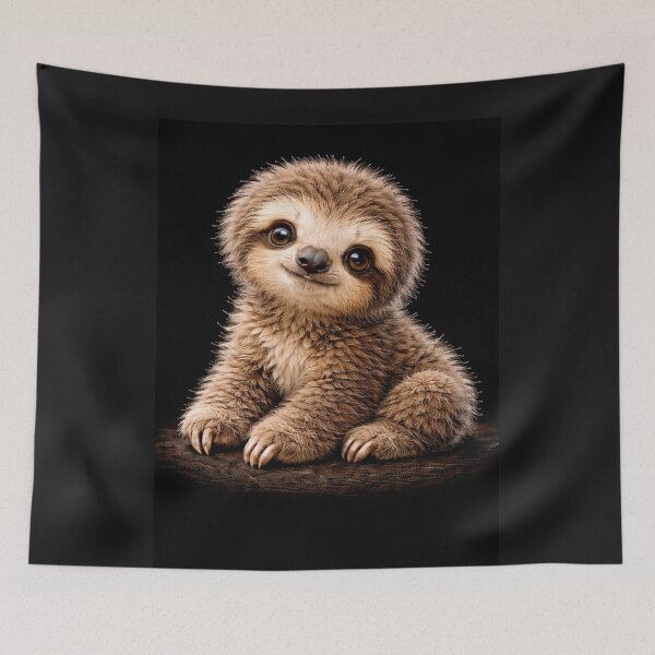 Item preview, Baby Sloth – Sweet Stillness designed and sold by TheJoyfulPen.