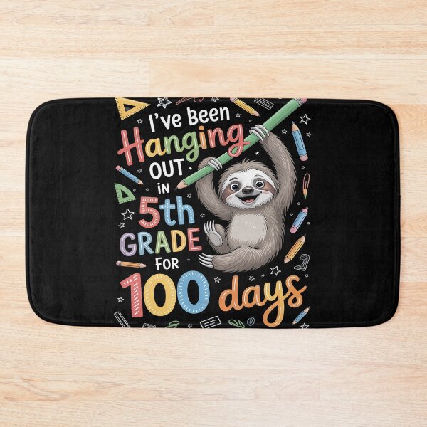 Item preview, 100 Days of School Sloth Hanging Out In 5th Grade Student  designed and sold by RonnasJackson.