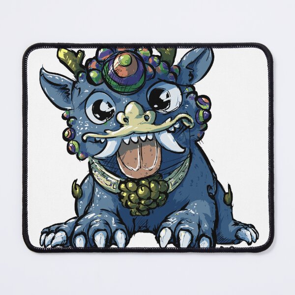 Item preview, Joyful Stone Lion designed and sold by Cute & Funny Hand-Drawn Prints | Happy Doodle Friends Shop.