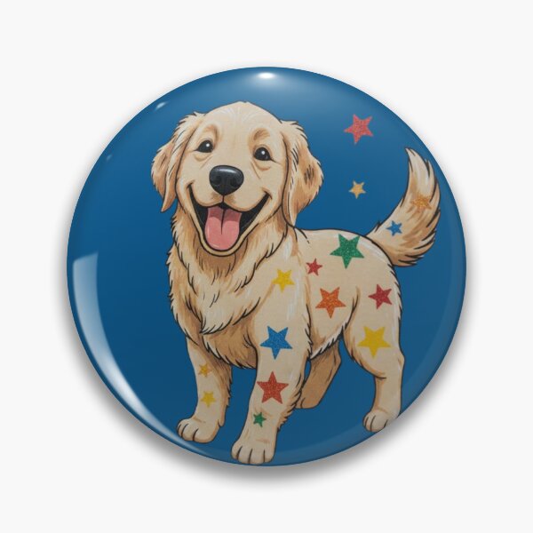 Item preview, Golden Retriever Estelar - Perrito Feliz designed and sold by Bit Canvas.