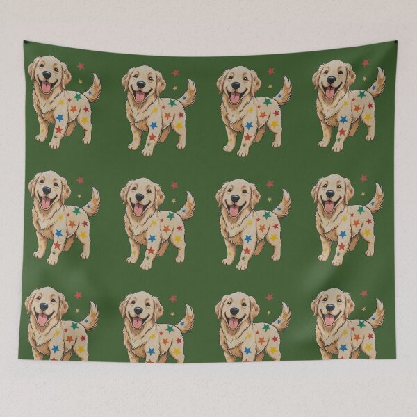 Item preview, Golden Retriever Estelar - Perrito Feliz designed and sold by Bit Canvas.