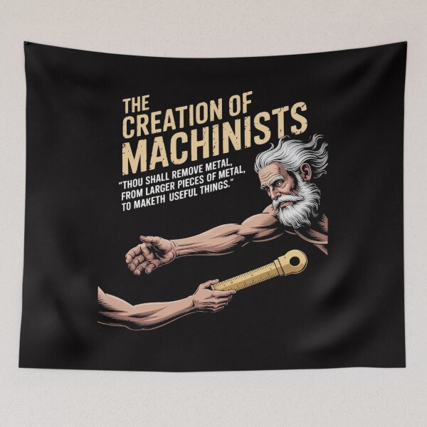 Item preview, The Creation Of Machinists - CNC Milling Machine Operator designed and sold by tlallimicrichi.