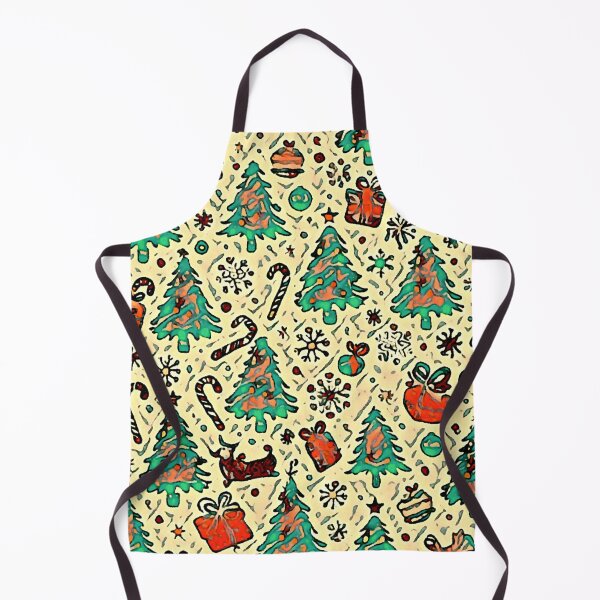 Item preview, "Whimsical Christmas Delights: Seamless Pattern with Trees, Candy Canes, and Snowflakes" designed and sold by shaang.