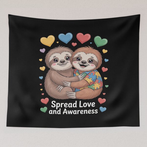 Item preview, Baby Sloth Spread Love And Awareness Autism Day 2026 designed and sold by RonnasJackson.