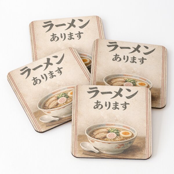 Item preview, Vintage Japanese Ramen Shop Notice Art designed and sold by maaameee.
