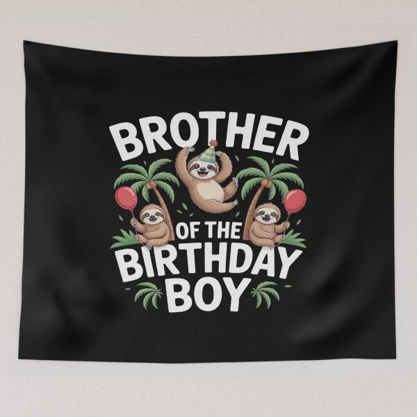 Item preview, Brother Of The Birthday Boy Sloth Kid B-Day Party designed and sold by RonnasJackson.
