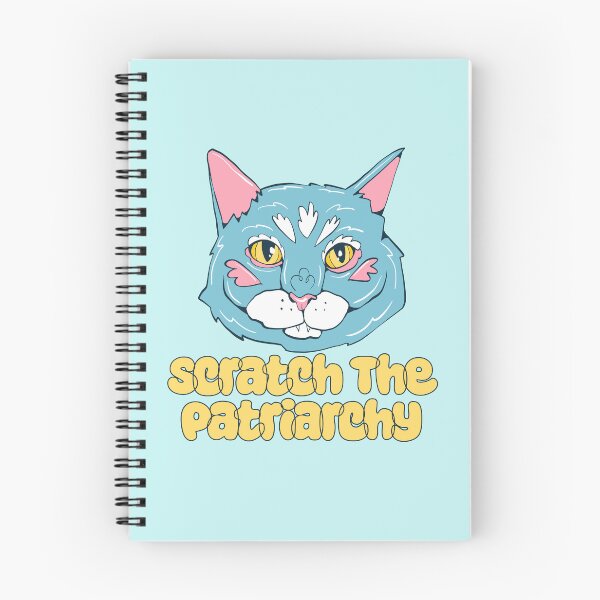 Item preview, scratch the patriarchy- feisty blue cat art designed and sold by crestfallenmermaid.