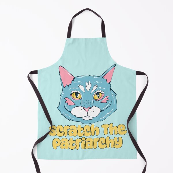 Item preview, scratch the patriarchy- feisty blue cat art designed and sold by crestfallenmermaid.