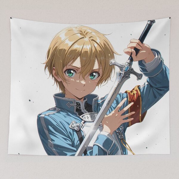 Aperçu de l'œuvre Eugeo Sword Art Online Anime Fantasy Sword Blue Resolve créée et vendue par Raslbazola.
