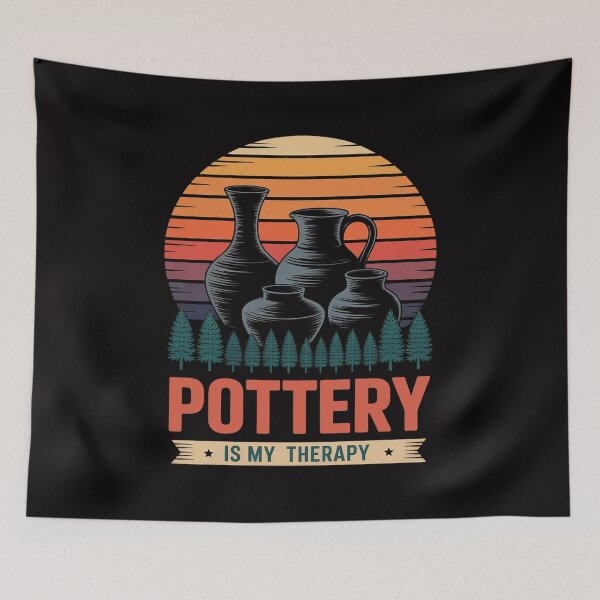 Item preview, Sunset Pottering Gift for Pottery Maker designed and sold by tlallimicrichi.