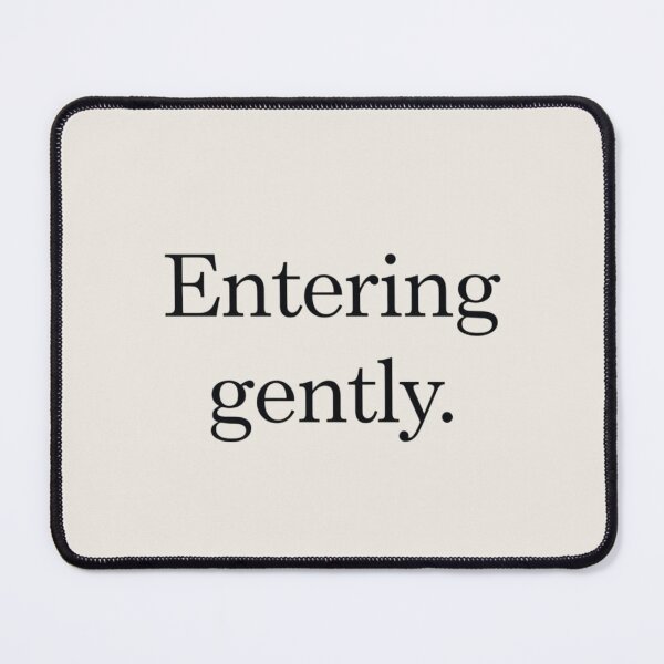 Item preview, Entering Gently – Minimal New Year Quote Art designed and sold by Irene Catchmind.