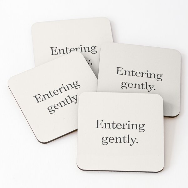 Item preview, Entering Gently – Minimal New Year Quote Art designed and sold by Irene Catchmind.
