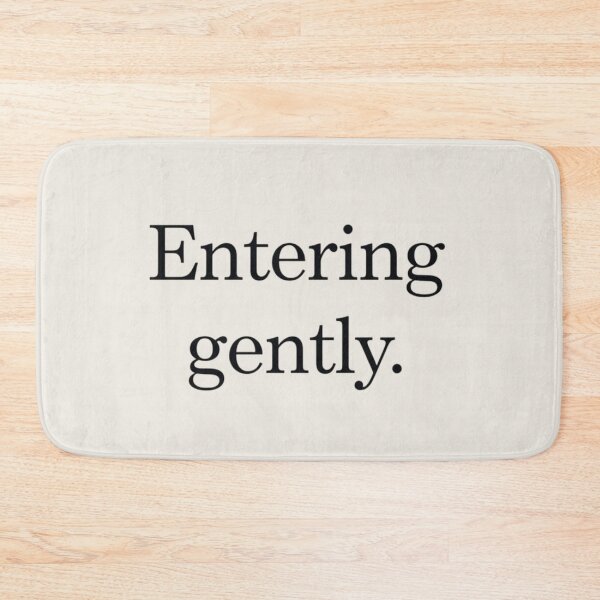 Item preview, Entering Gently – Minimal New Year Quote Art designed and sold by Irene Catchmind.