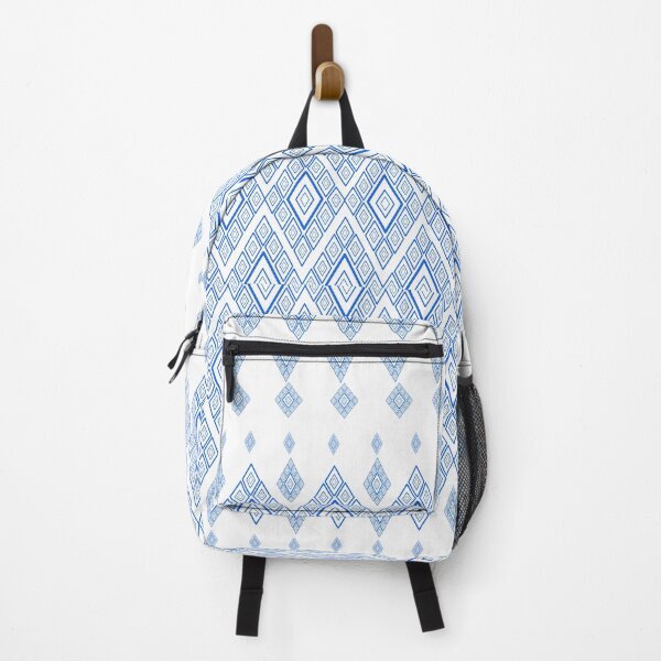 Item preview, Ethnic style pattern- Pikul on white - blue designed and sold by Sukjai@Design.