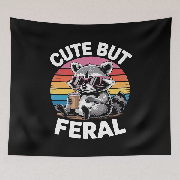 Item preview, Cute But Feral Funny Racoon Sunglasses For Toddler Boys designed and sold by RonnasJackson.