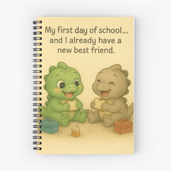 Item preview, Little Dino – Heartwarming Lunchtime First Day of School by FunscapeHQ designed and sold by FunscapeHQ.