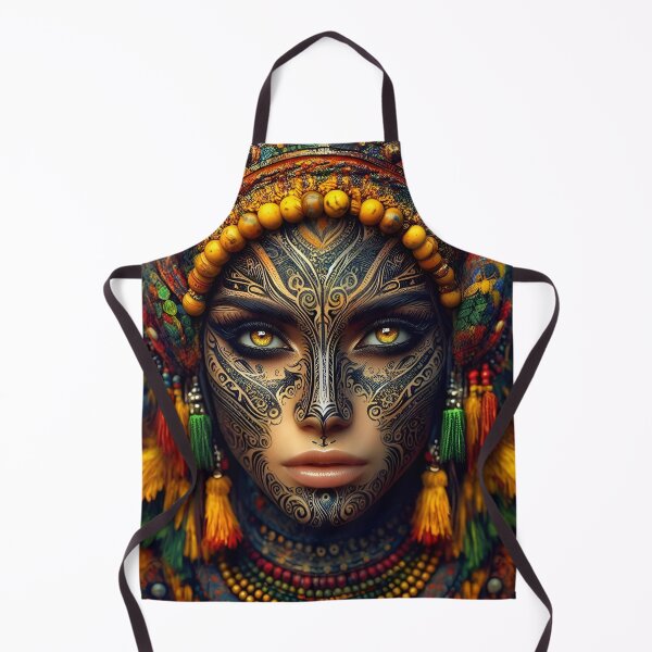Item preview, Earthbound Empress – Tribal Spirit Portrait designed and sold by Okmanoo.