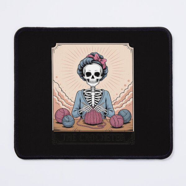 Item preview, Skeleton The Crocheter Mom Tarot Card Knitter Crochet Lover designed and sold by tlallimicrichi.