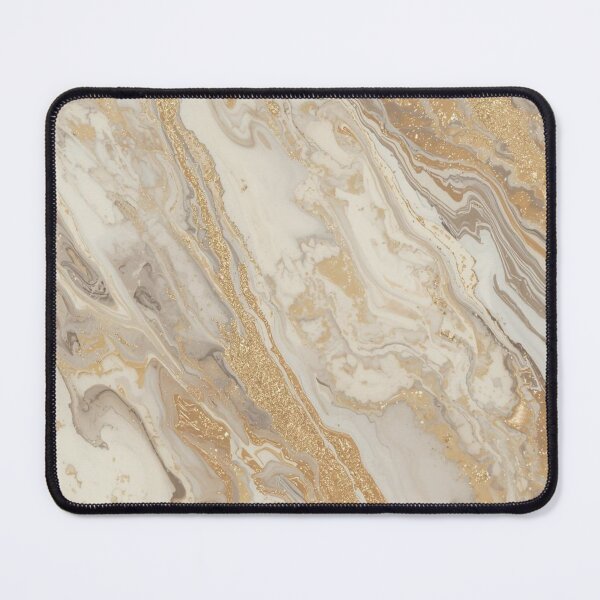 Item preview, Natural light beige marble with gold glitter, wave pattern with golden glitter designed and sold by angel-cat-22.