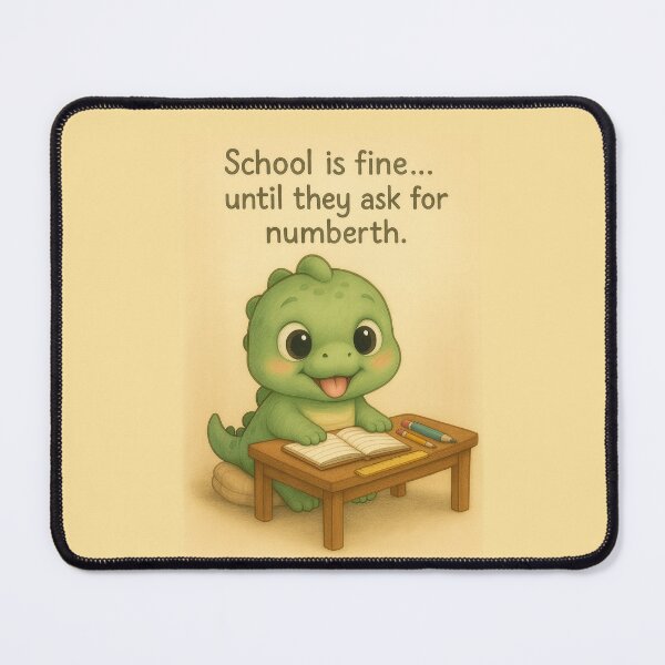 Item preview, Little Dino - Cute Maths Practice First Day of School by FunscapeHQ designed and sold by FunscapeHQ.