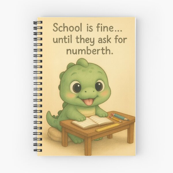 Item preview, Little Dino - Cute Maths Practice First Day of School by FunscapeHQ designed and sold by FunscapeHQ.