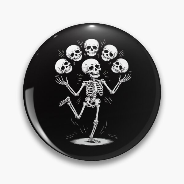 Item preview, Skeleton Juggling Skulls - Juggle Circus Lover designed and sold by tlallimicrichi.