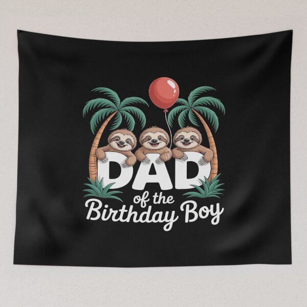 Item preview, Dad Of The Birthday Boy Sloth Kid B-Day Party designed and sold by RonnasJackson.