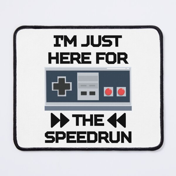 Item preview, I’m Just Here for the Speedrun – Retro Controller Design designed and sold by PHRASEandSTYLE.