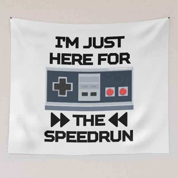 Item preview, I’m Just Here for the Speedrun – Retro Controller Design designed and sold by PHRASEandSTYLE.