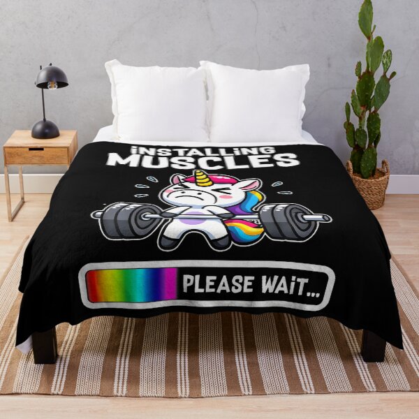 Item preview, Installing Muscles Please Wait Unicorn designed and sold by nyuliosaero.