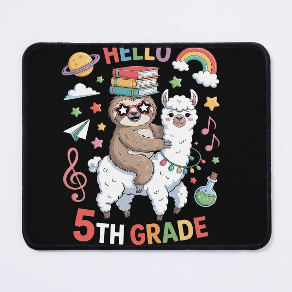 Item preview, Kids Fifth Grade Squad Cute Llama Sloth Back To School designed and sold by RonnasJackson.
