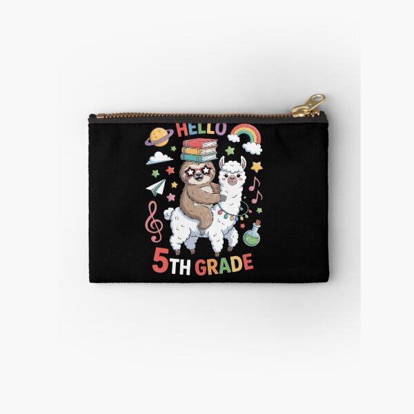 Item preview, Kids Fifth Grade Squad Cute Llama Sloth Back To School designed and sold by RonnasJackson.