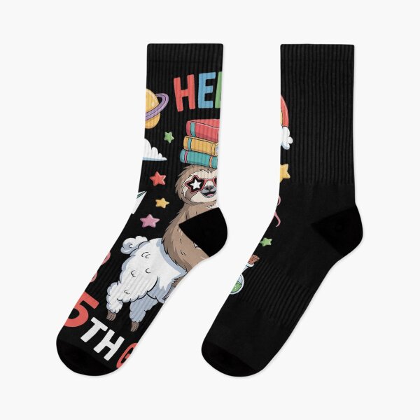 Item preview, Kids Fifth Grade Squad Cute Llama Sloth Back To School designed and sold by RonnasJackson.