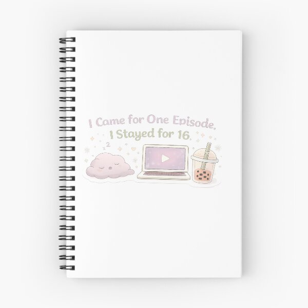 Item preview, I Came for One Episode, Stayed for 16 – Funny K-Drama Sticker designed and sold by Soft Seoul Studio.
