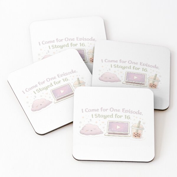 Item preview, I Came for One Episode, Stayed for 16 – Funny K-Drama Sticker designed and sold by Soft Seoul Studio.