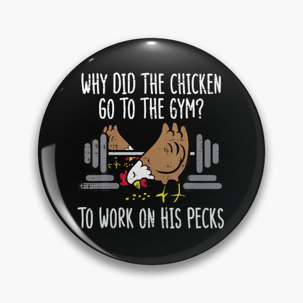 Item preview, Chicken Went To The Gym For Peck/Pecs designed and sold by nyuliosaero.