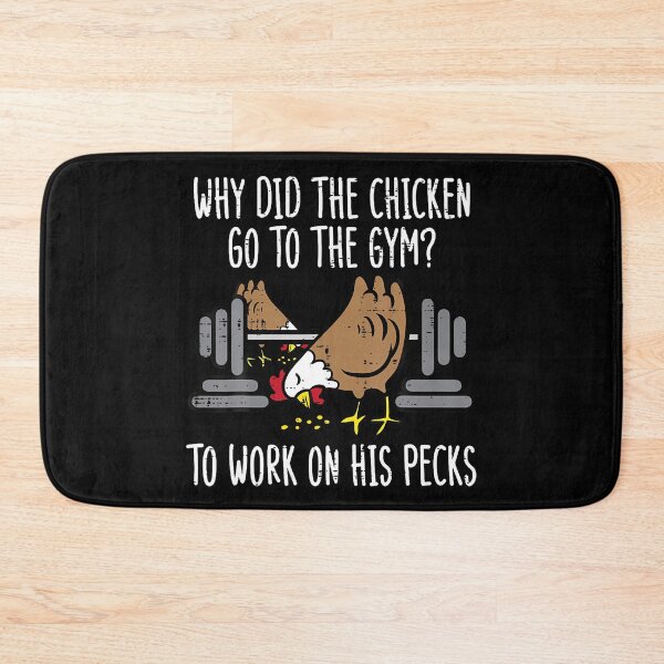 Aperçu de l'œuvre Le poulet est allé à la salle de sport pour muscler ses pectoraux. créée et vendue par nyuliosaero.