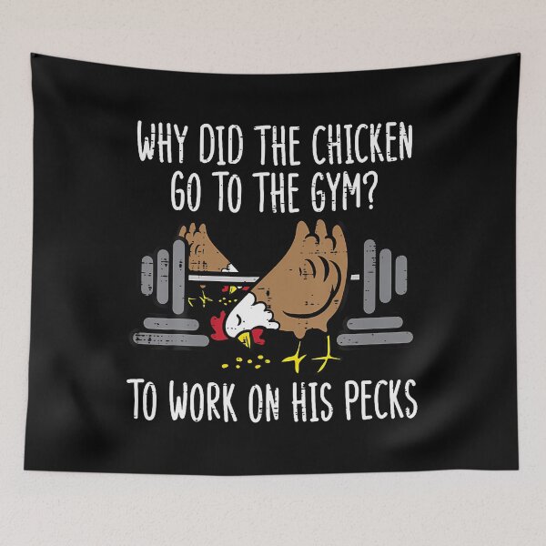 Item preview, Chicken Went To The Gym For Peck/Pecs designed and sold by nyuliosaero.