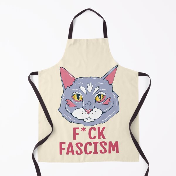 Item preview, Eff Fascism - feisty blue cat art designed and sold by crestfallenmermaid.