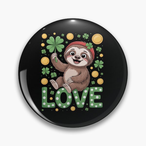 Item preview, Leprechaun Sloth love Irish Shamrock St Patricks Day 2026 designed and sold by RonnasJackson.