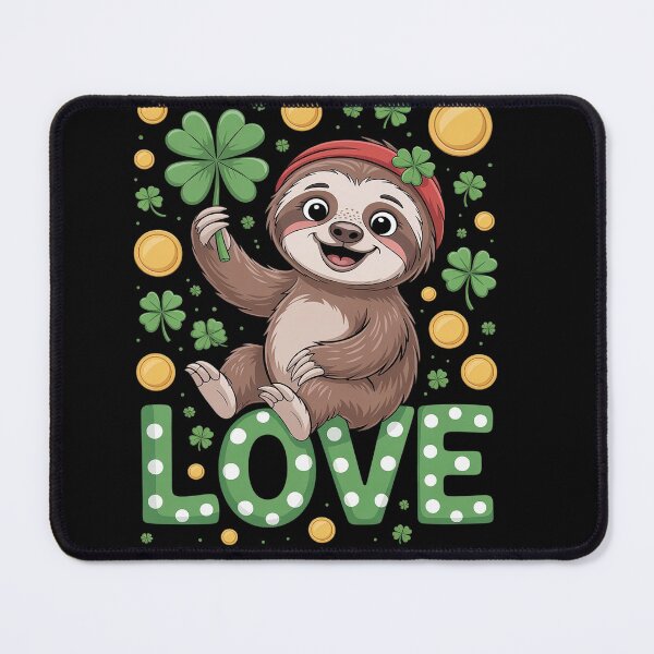 Item preview, Leprechaun Sloth love Irish Shamrock St Patricks Day 2026 designed and sold by RonnasJackson.