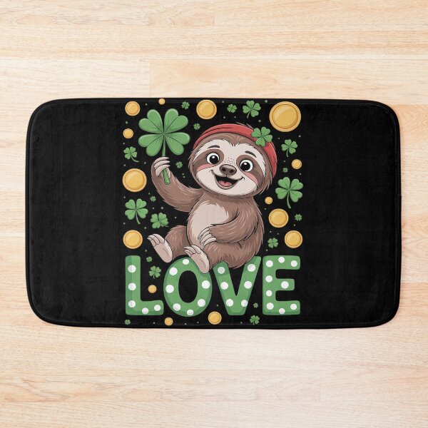 Item preview, Leprechaun Sloth love Irish Shamrock St Patricks Day 2026 designed and sold by RonnasJackson.