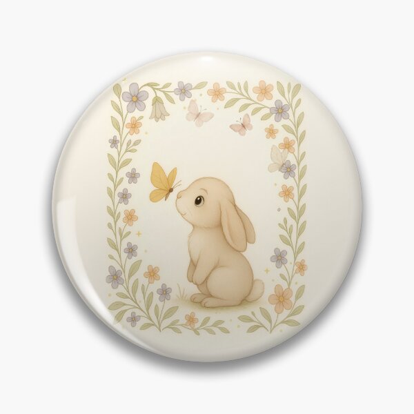 Item preview, Bunny & Butterfly – Whimsical Storybook Animal Art for Kids from FunscapeHQ designed and sold by FunscapeHQ.